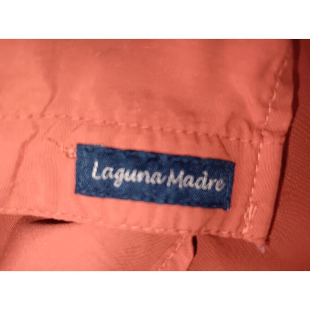Magellan Outdoors Women Shirt Orange Relaxed Fit Button Up Fish Gear Workwear L - Picture 3 of 12